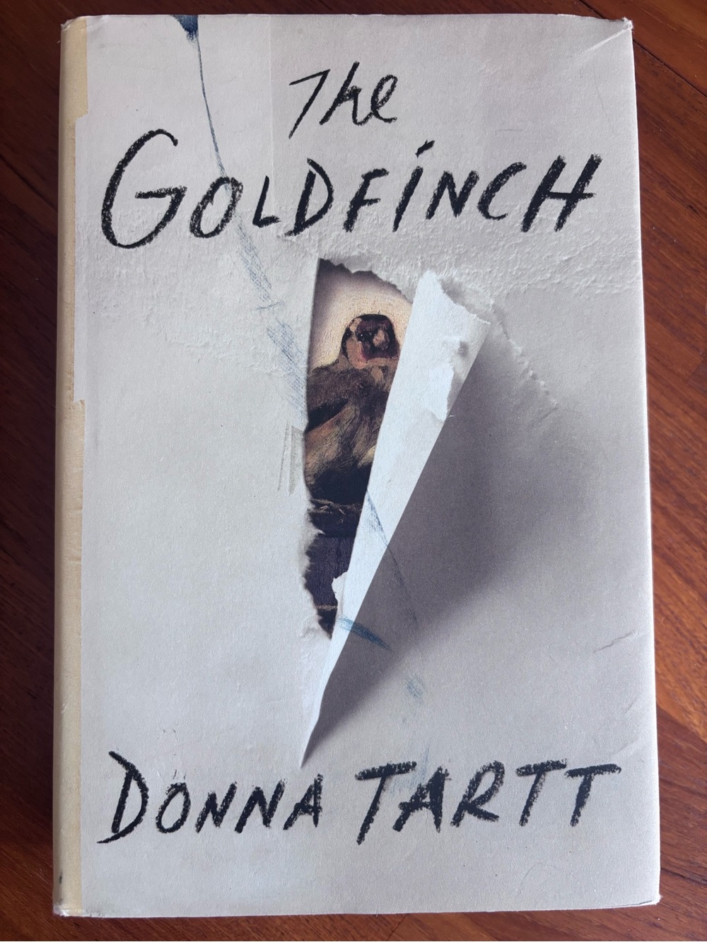 The Goldfinch by Donna Tartt - White Cover with Goldfinch Illustration